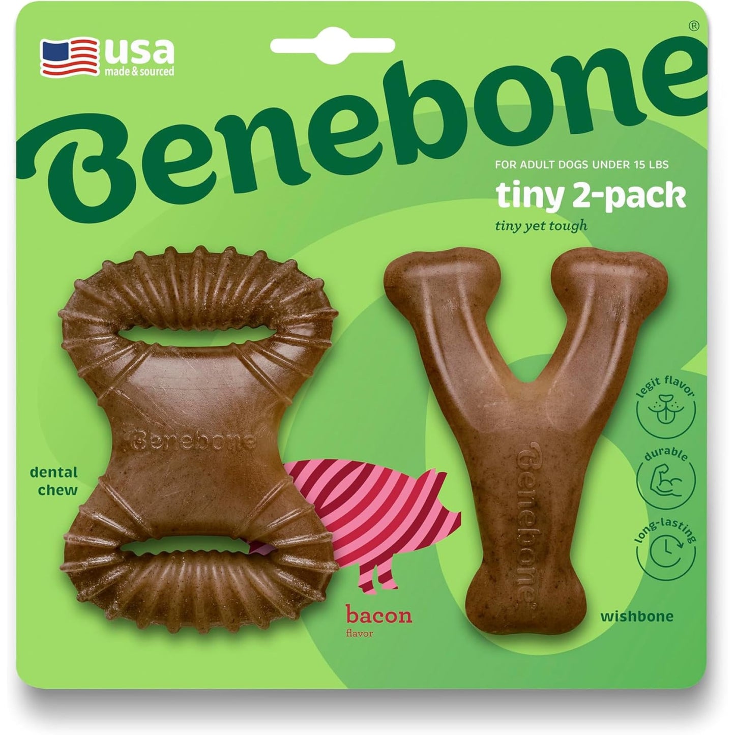 2-Pack Durable Dog Chew Toy Set