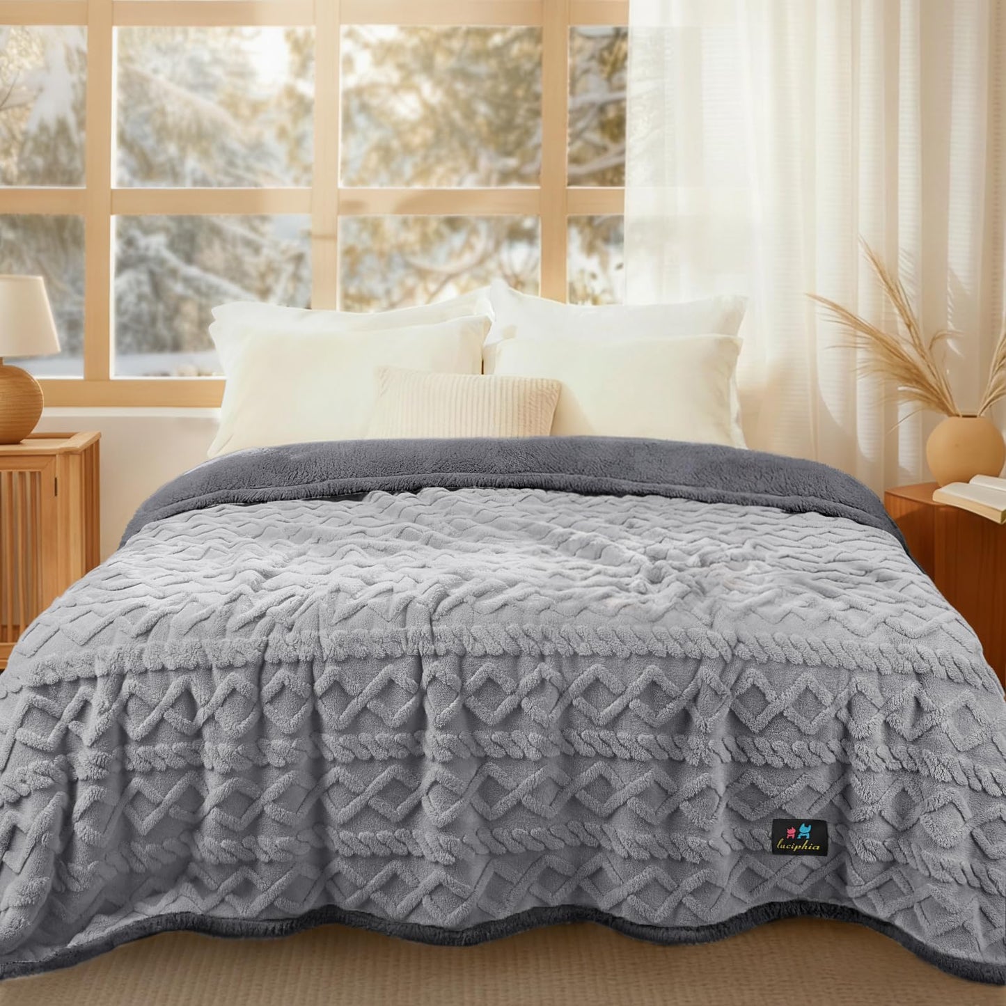 Waterproof Sherpa Pet Blanket for Furniture Protection
