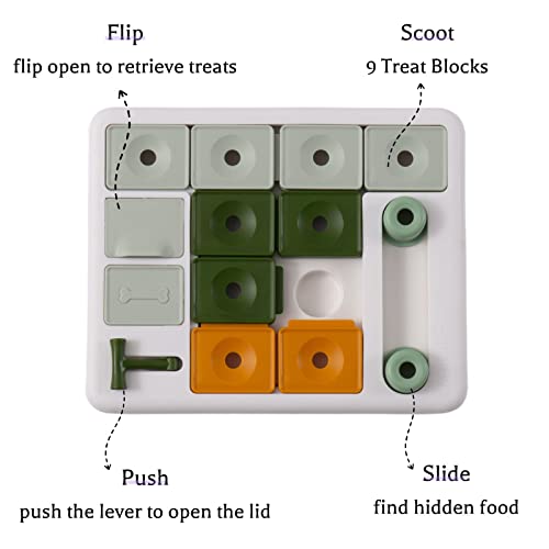3-Level Dog Treat Puzzle Toy for Mental Stimulation