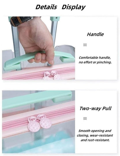 Hard Shell Rolling Pet Carrier for Cats & Dogs
