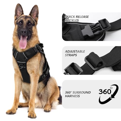 Heavy Duty Tactical Dog Harness with Handle