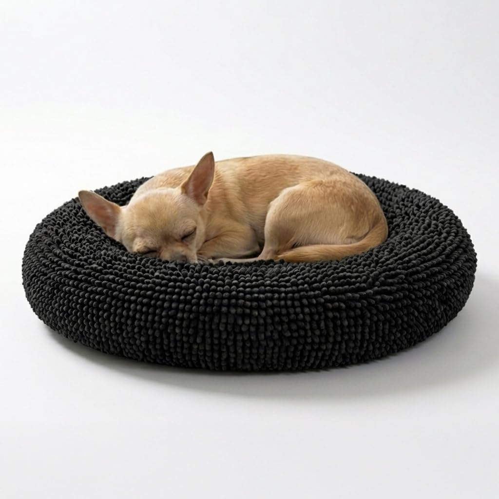 Calming Donut Pet Bed with Removable Washable Cover