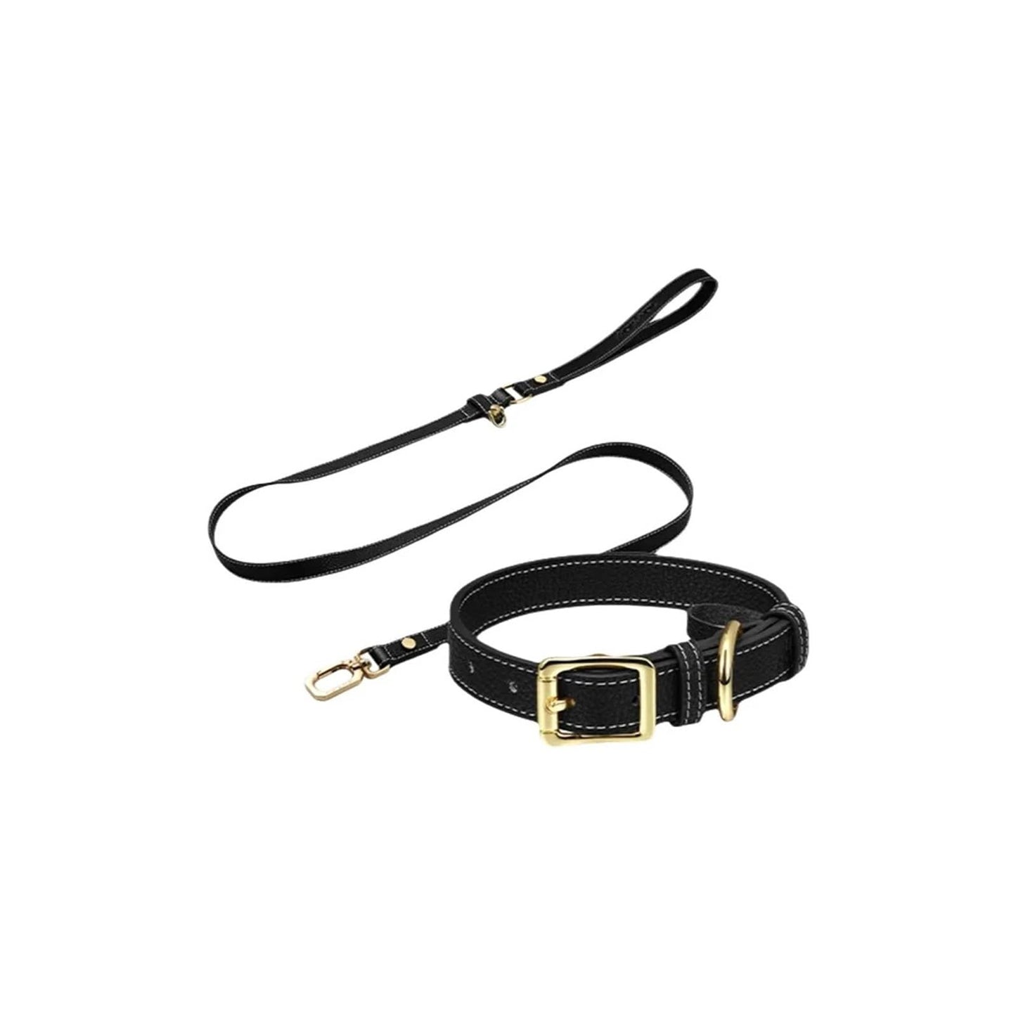 Classic Adjustable Dog & Cat Collar Leash Set