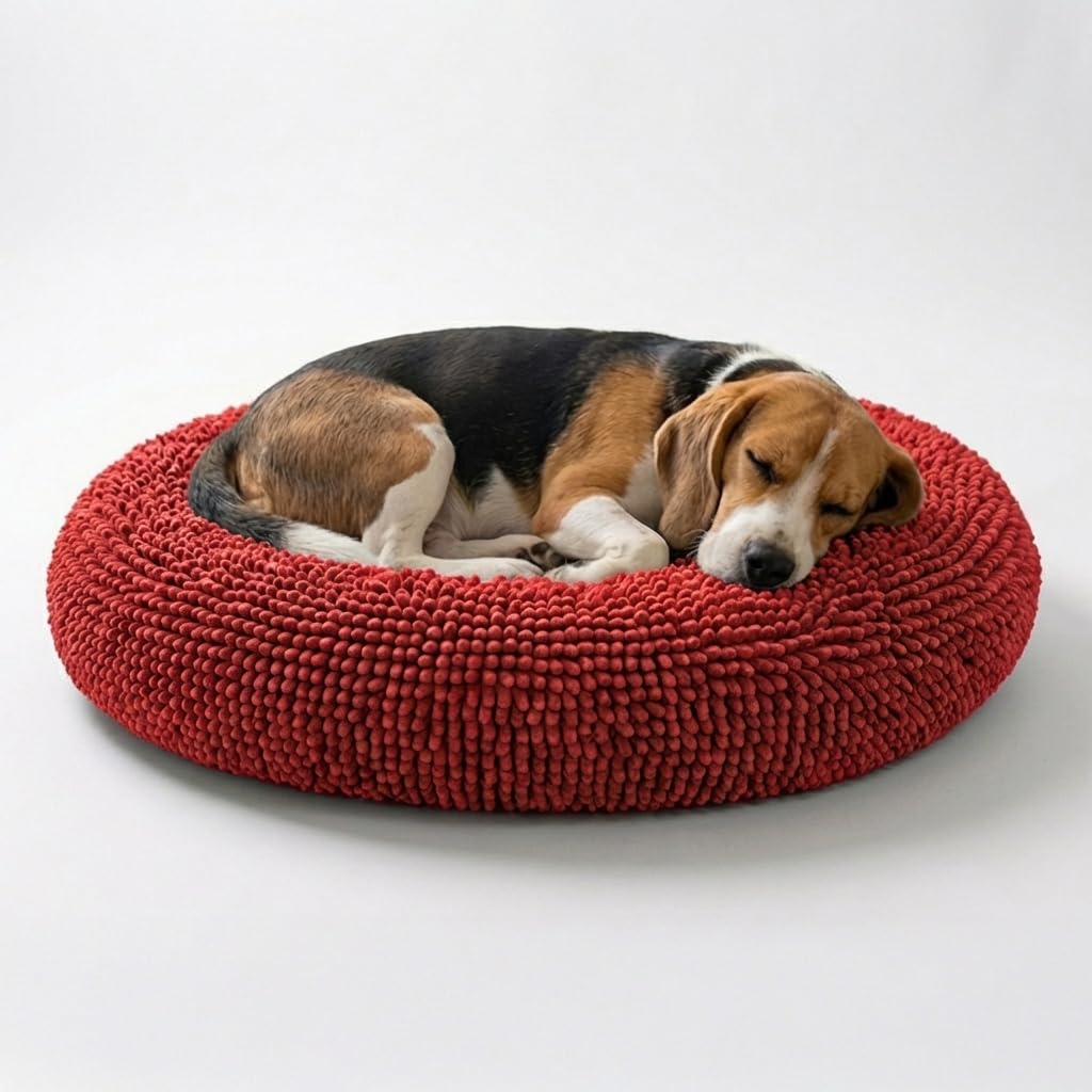 Calming Donut Pet Bed with Removable Washable Cover
