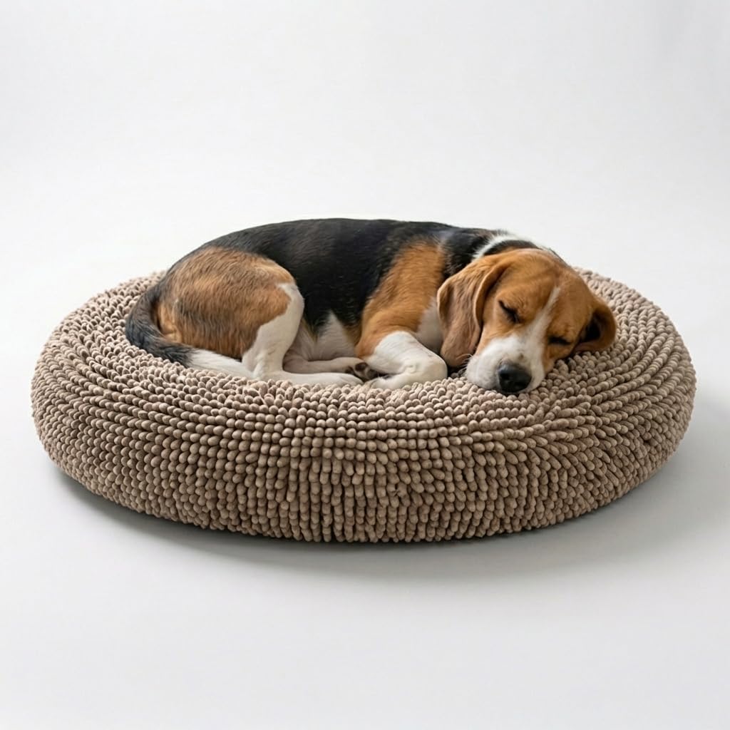 Calming Donut Pet Bed with Removable Washable Cover