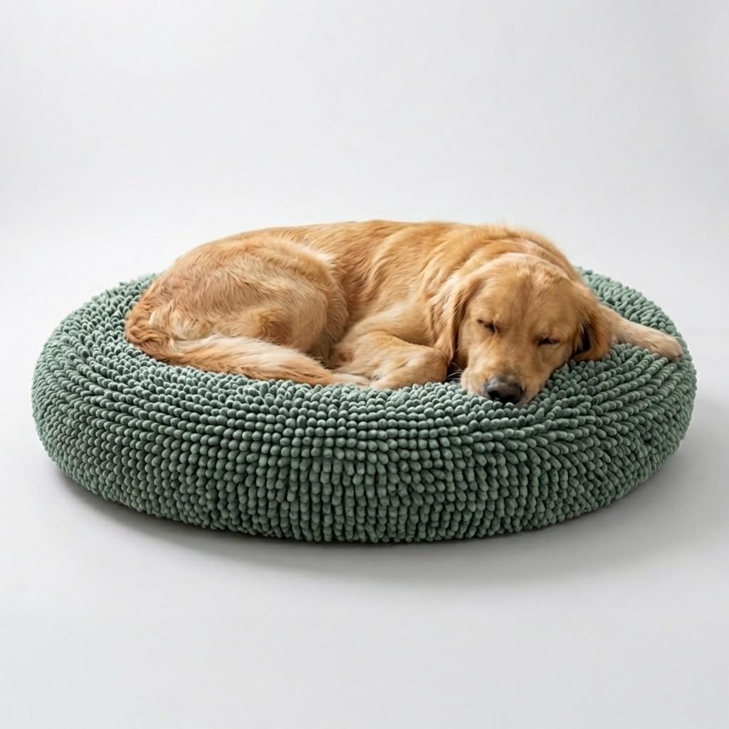 Calming Donut Pet Bed with Removable Washable Cover
