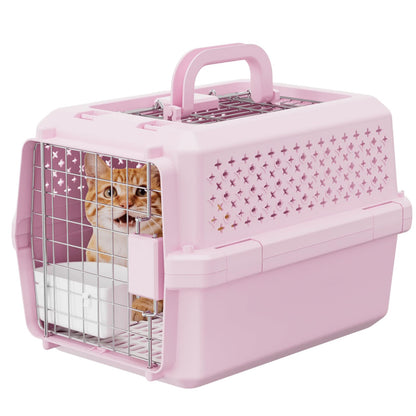 Rolling Hard-Sided Pet Carrier with Wheels