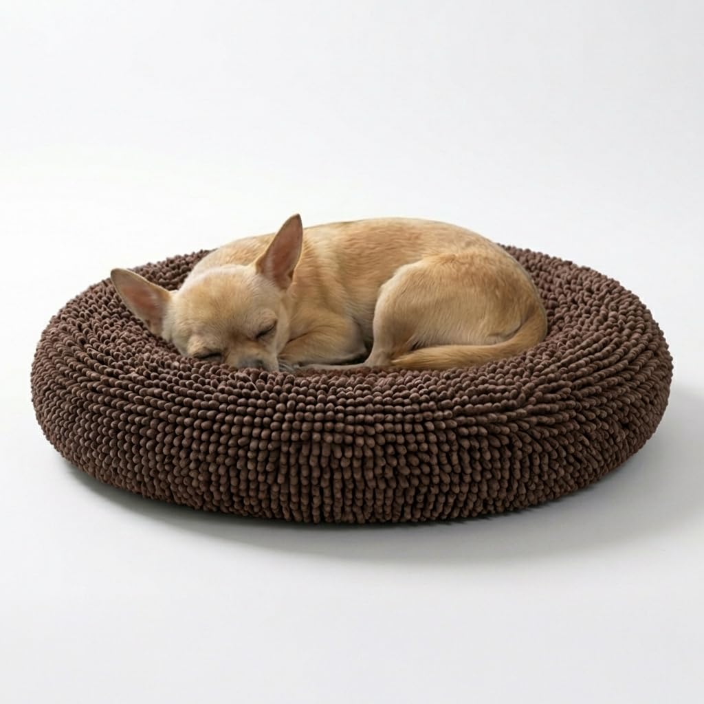 Calming Donut Pet Bed with Removable Washable Cover