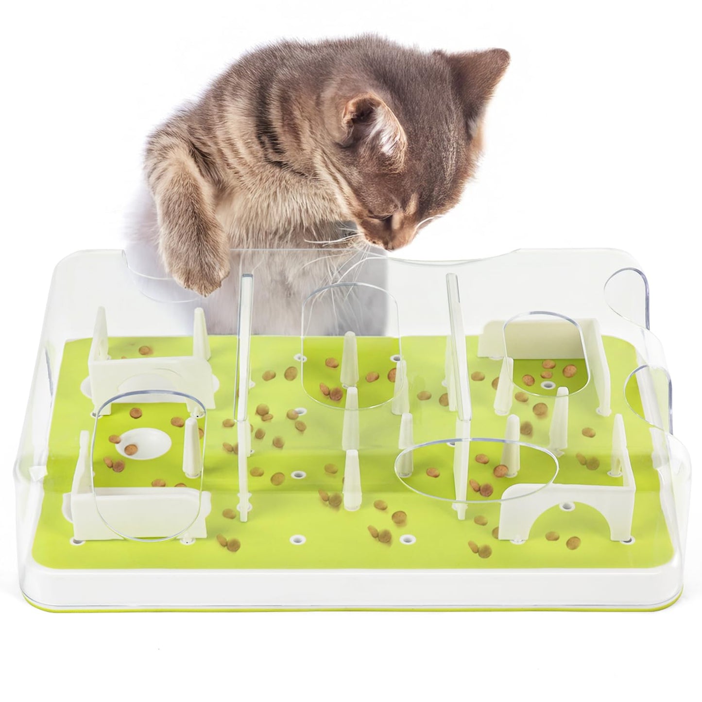 Interactive Cat Puzzle Feeder for Brain Stimulation