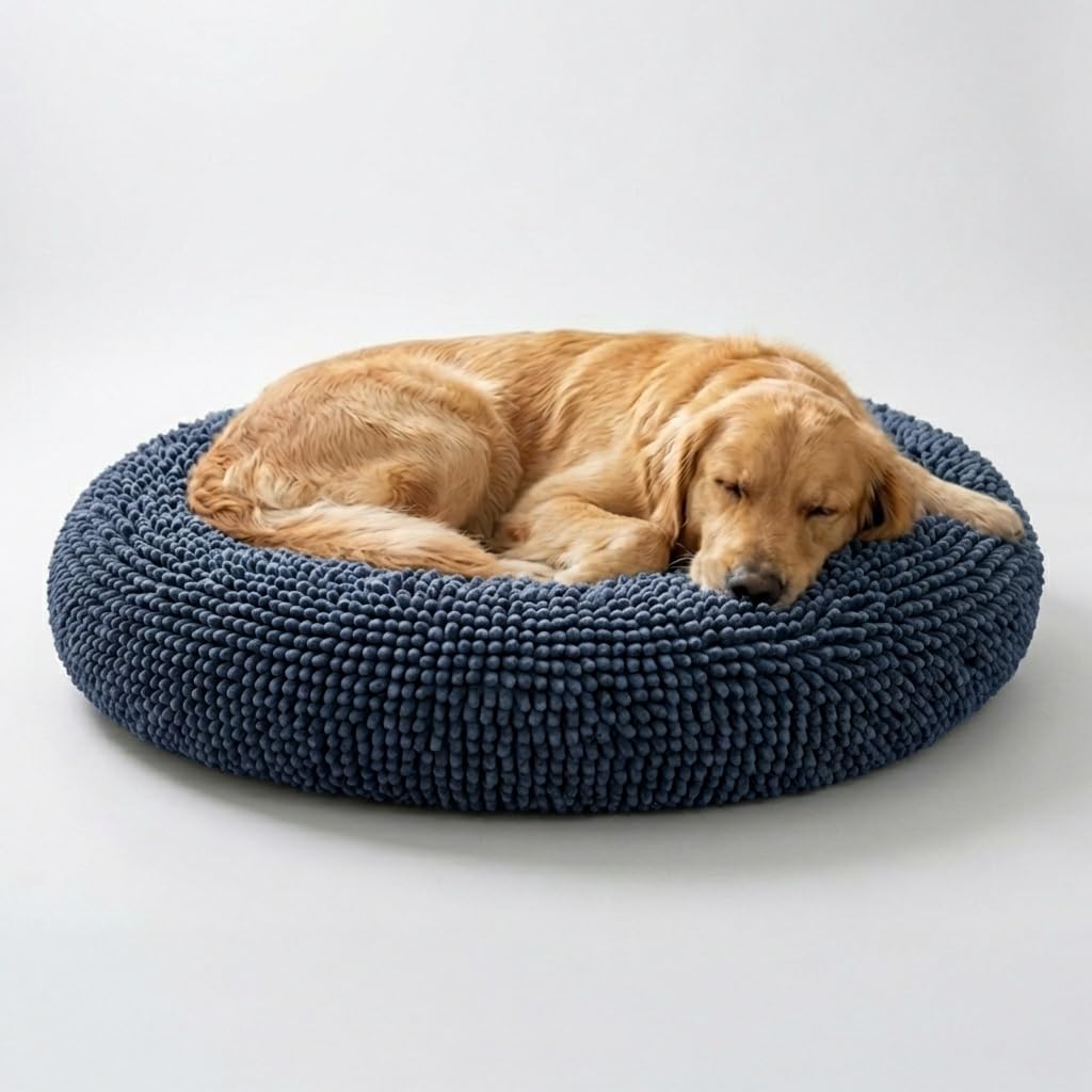 Calming Donut Pet Bed with Removable Washable Cover