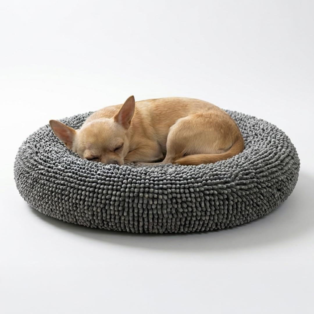 Calming Donut Pet Bed with Removable Washable Cover
