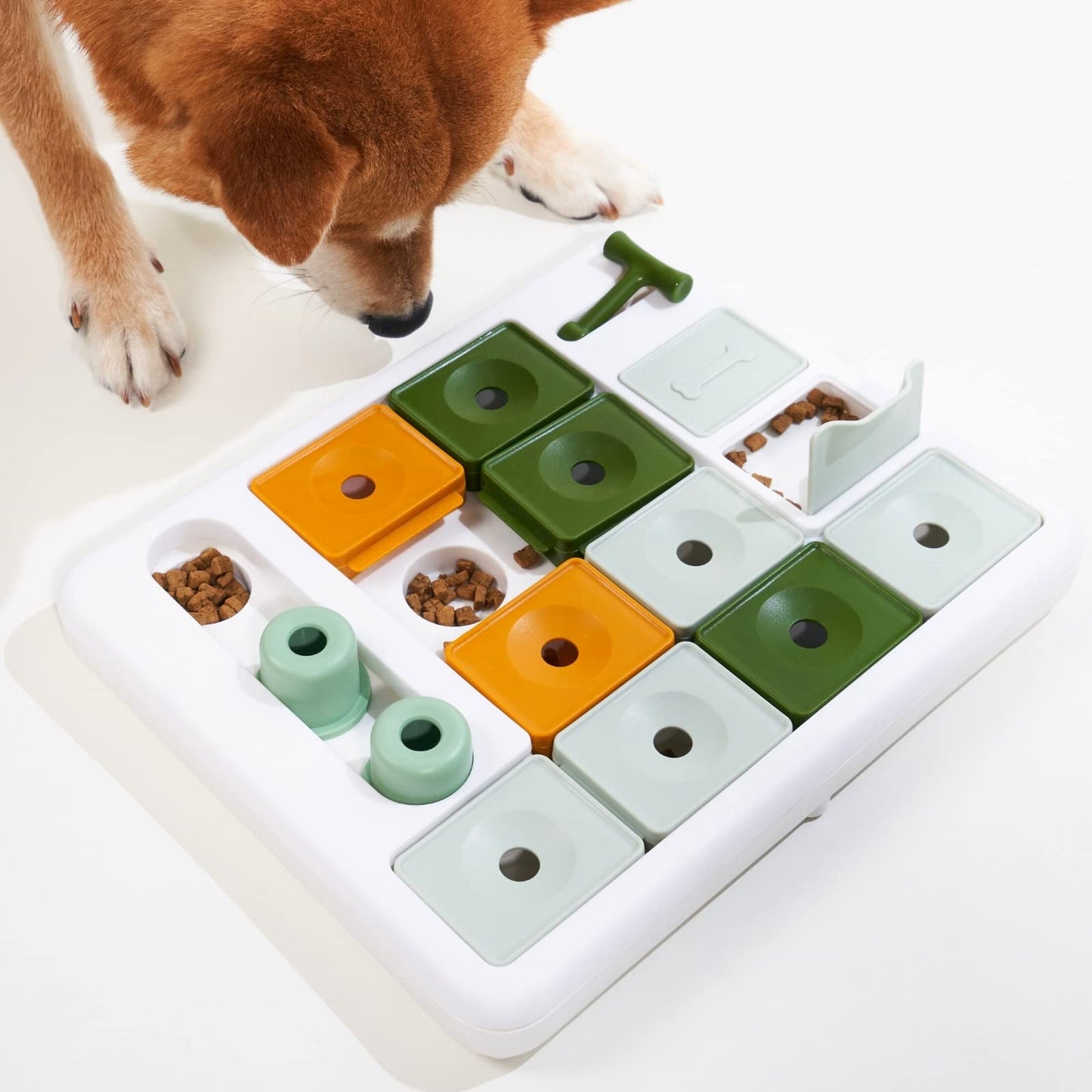 3-Level Dog Treat Puzzle Toy for Mental Stimulation