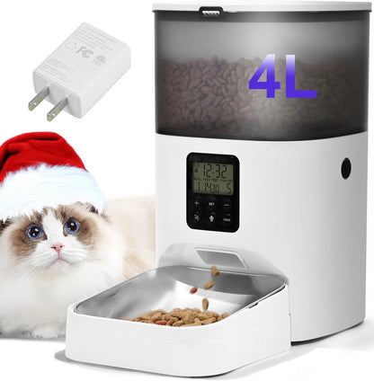 Automatic Pet Feeder with Voice Recording and Timer