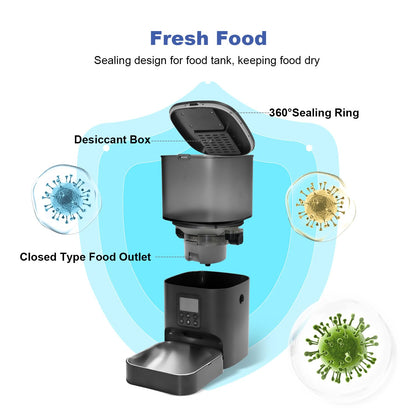 Automatic Pet Feeder with Voice Recording and Timer