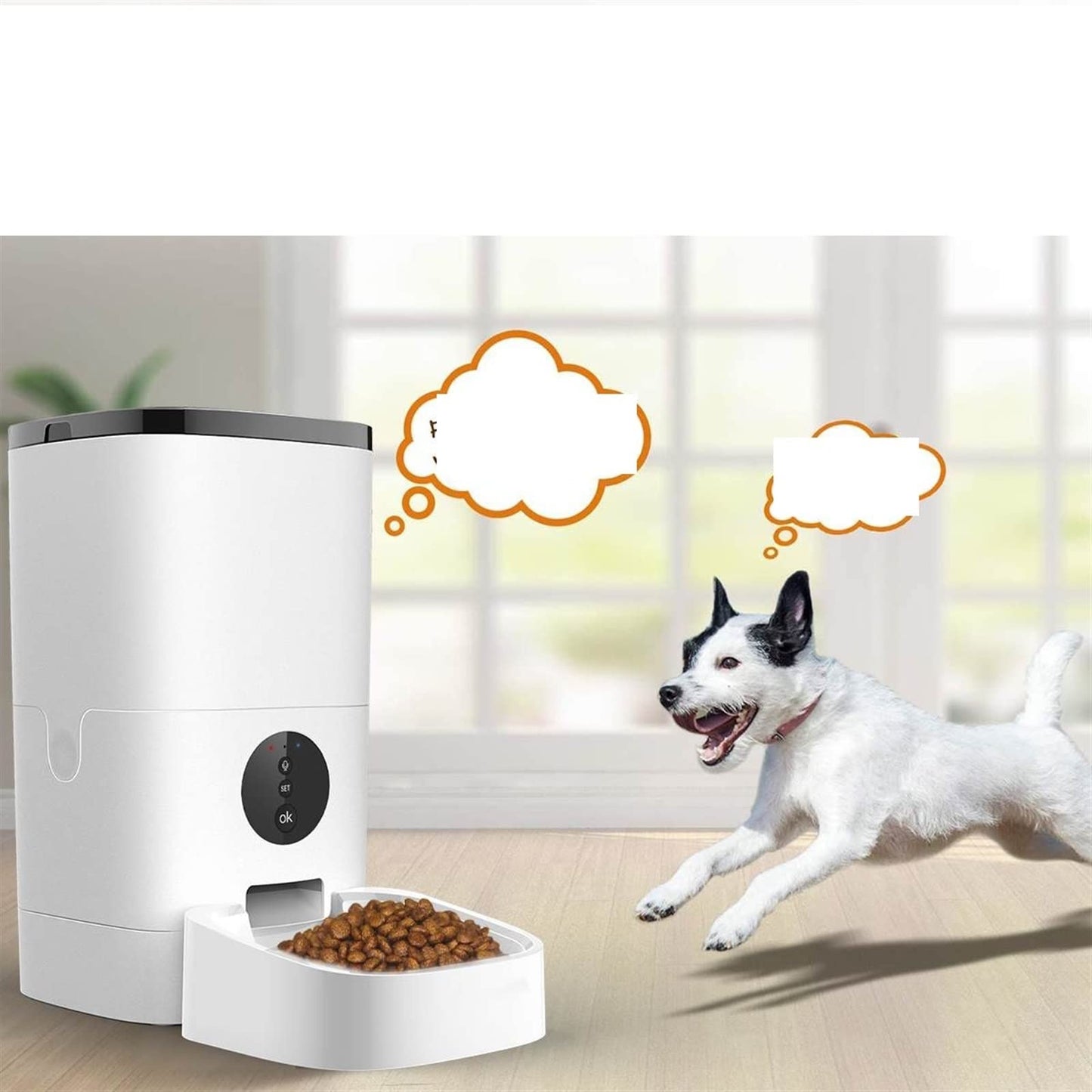 Automatic Pet Feeder with Timed Dry Food Dispenser