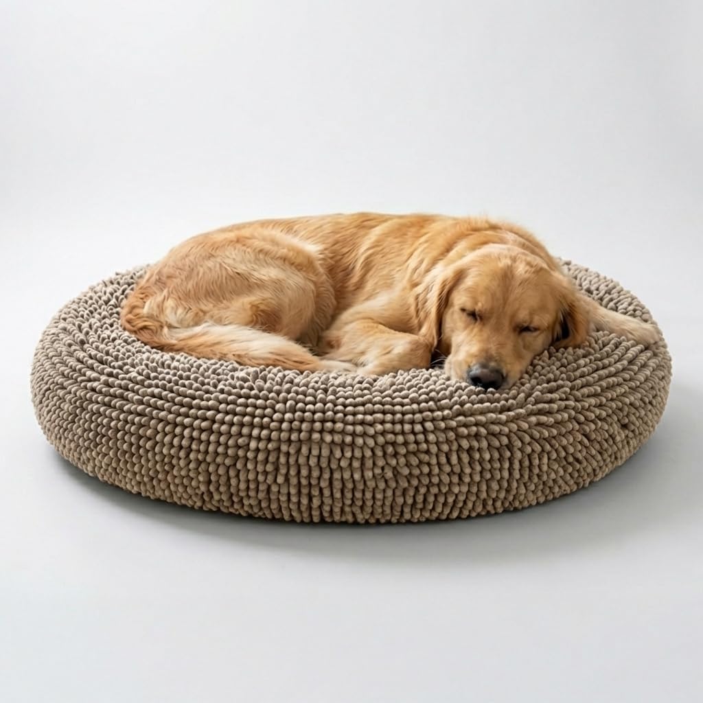 Calming Donut Pet Bed with Removable Washable Cover
