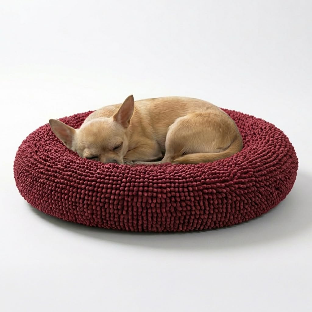 Calming Donut Pet Bed with Removable Washable Cover