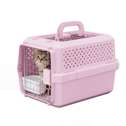 Rolling Hard-Sided Pet Carrier with Wheels