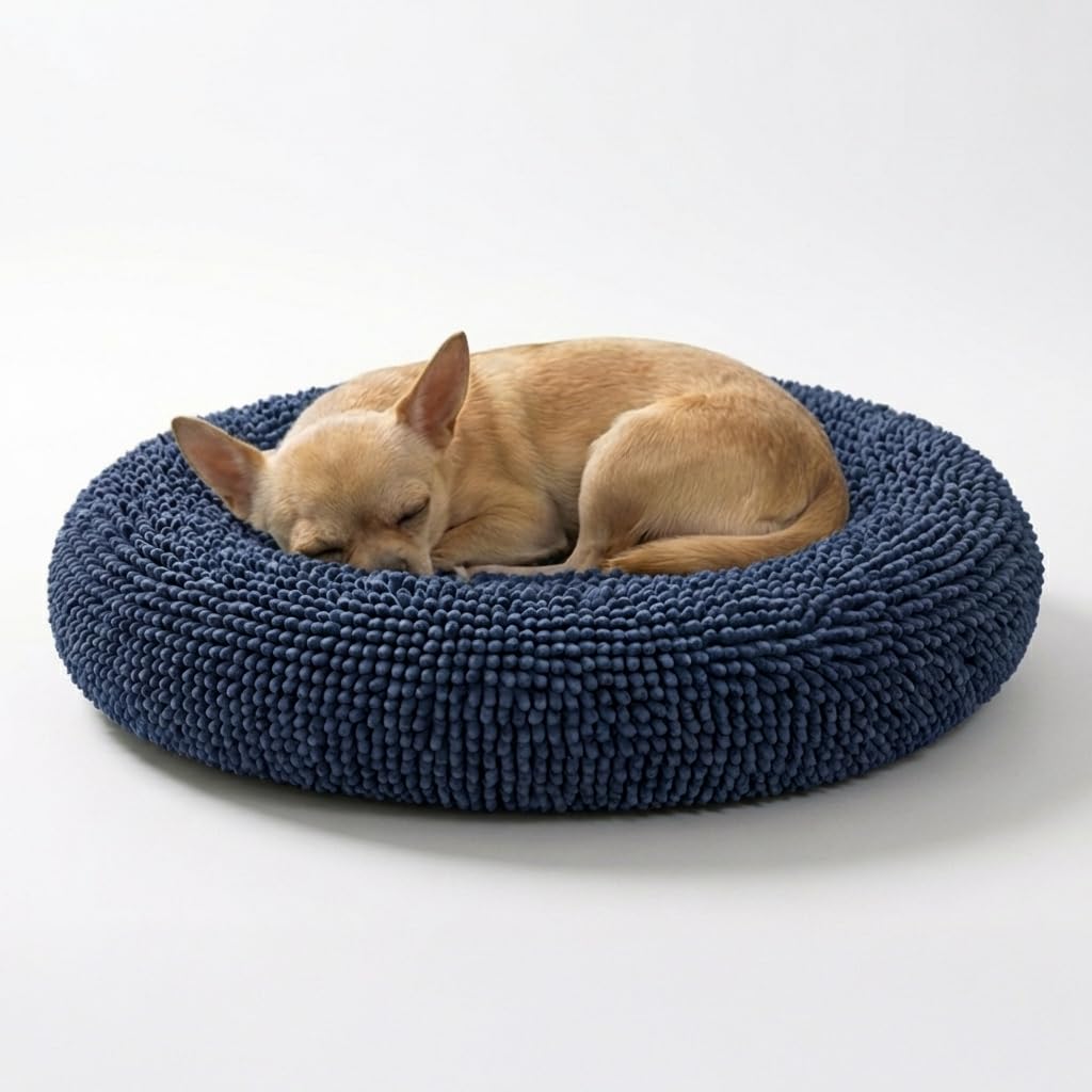 Calming Donut Pet Bed with Removable Washable Cover