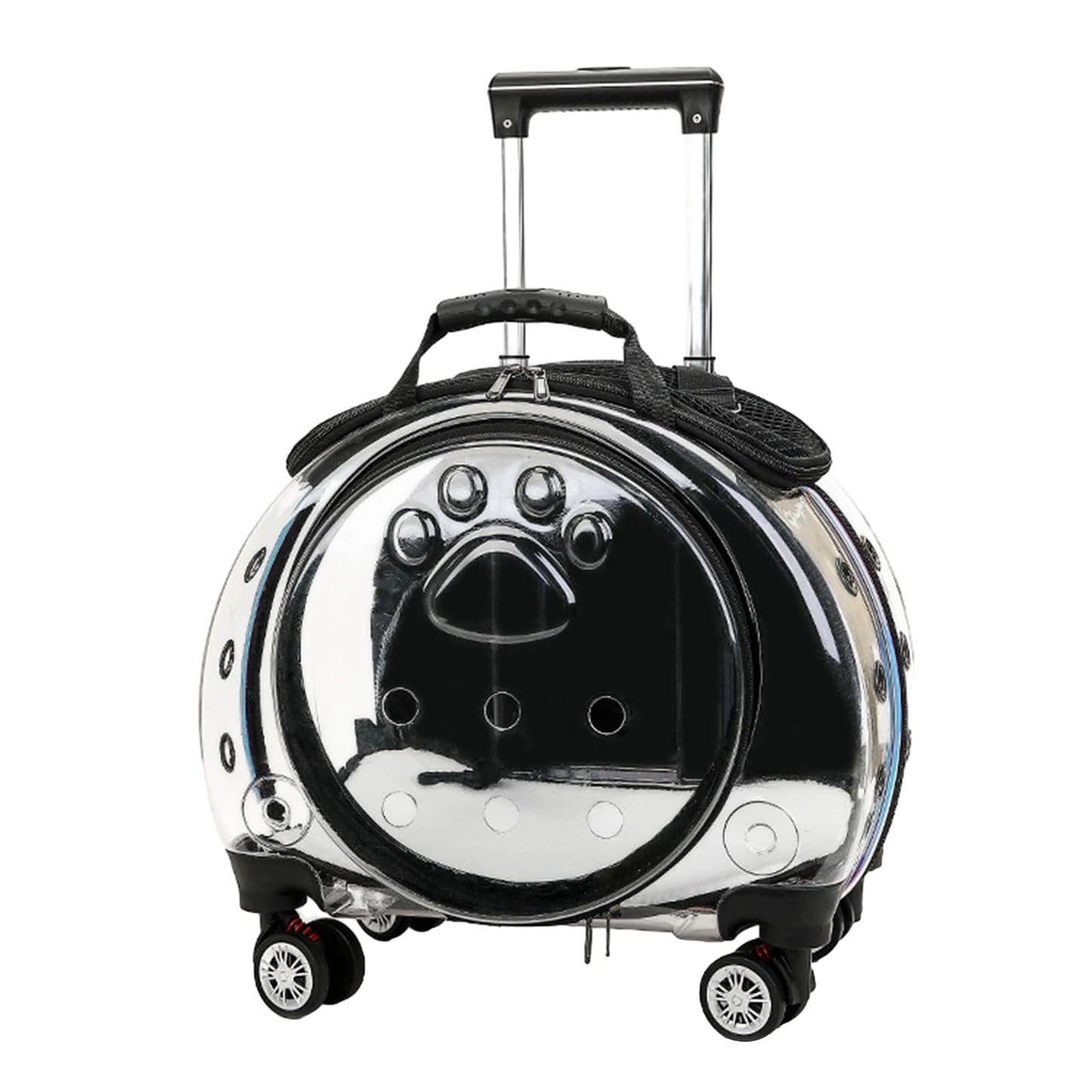 Wheeled Bubble Pet Carrier Backpack for Travel