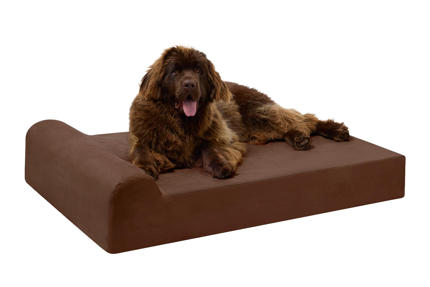 Orthopedic Memory Foam Pet Bed with Headrest Support