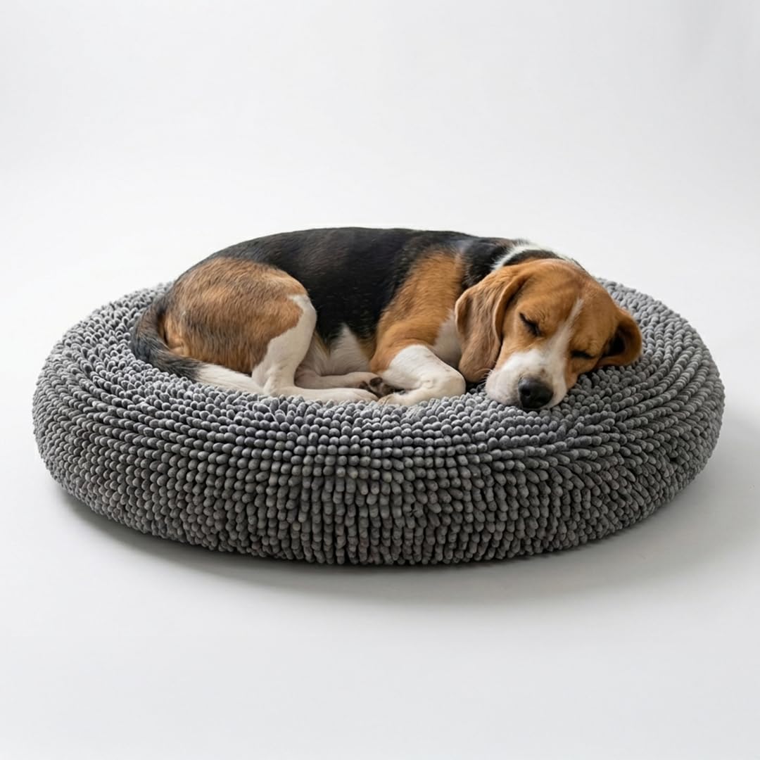 Calming Donut Pet Bed with Removable Washable Cover