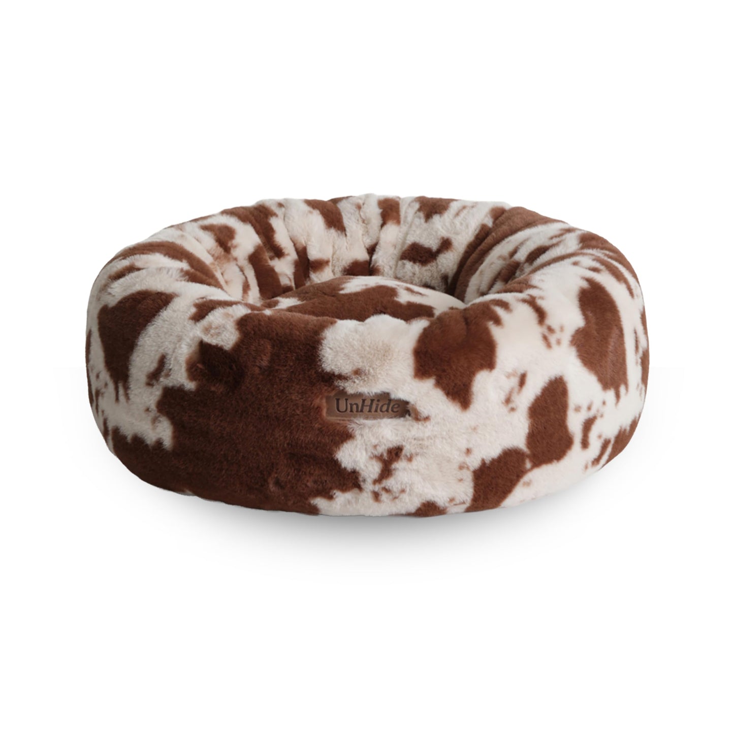 Calming Faux Fur Pet Bed with Washable Cover