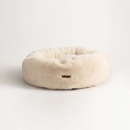 Calming Faux Fur Pet Bed with Washable Cover