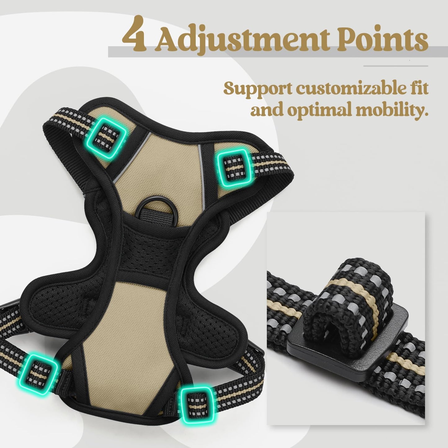 No-Pull Reflective Dog Harness with Control Handle
