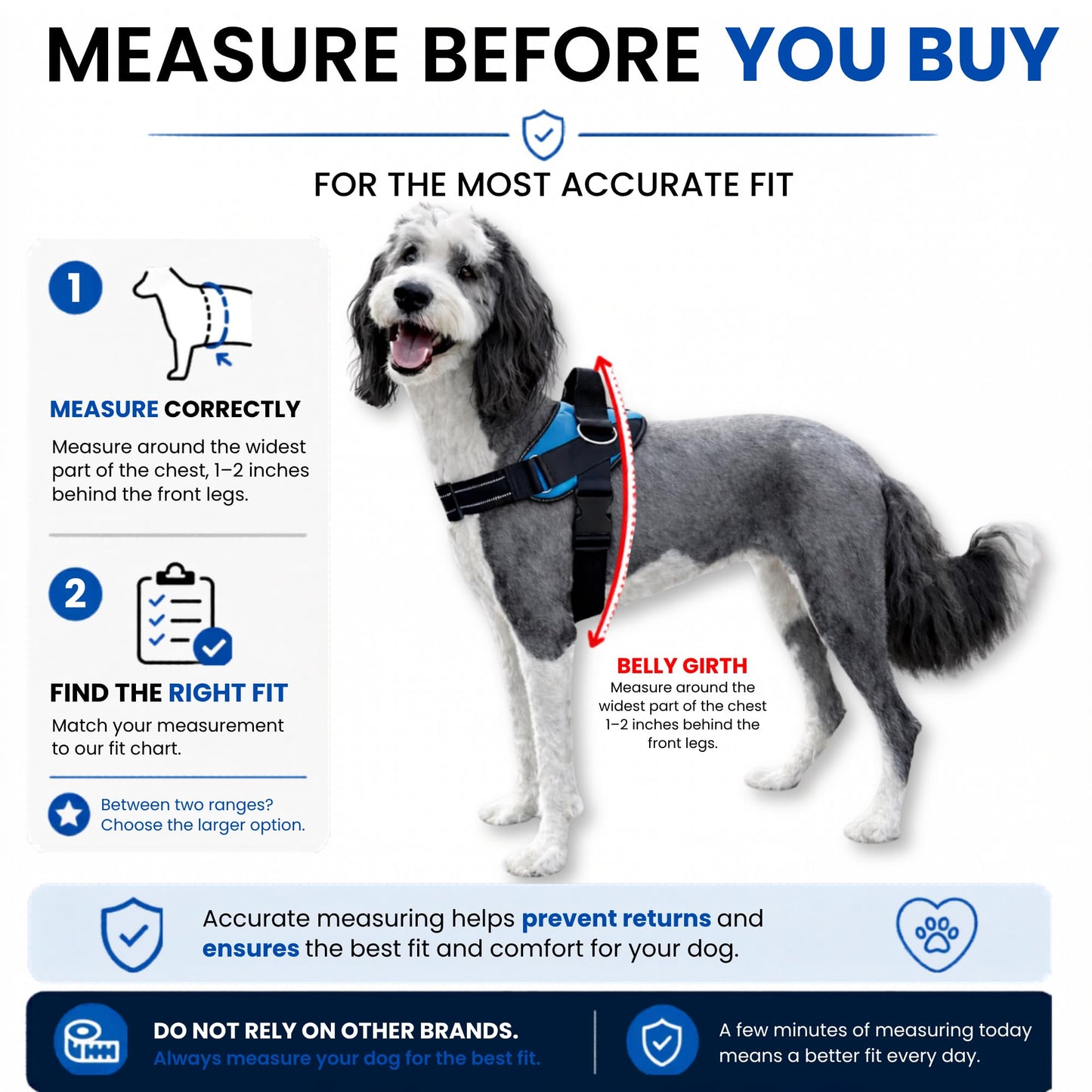 Reflective No-Pull Adjustable Dog Harness Vest