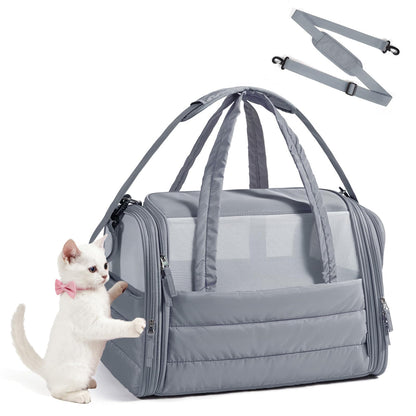 Quilted Soft-Sided Pet Carrier for Travel