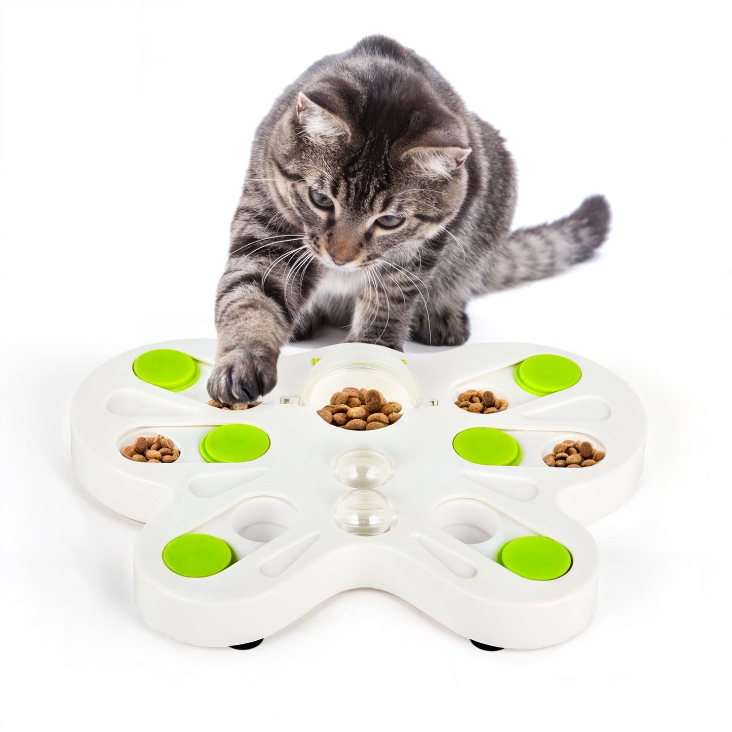 Interactive Cat Puzzle Feeder for Brain Stimulation