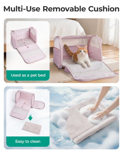 Quilted Soft-Sided Pet Carrier for Travel