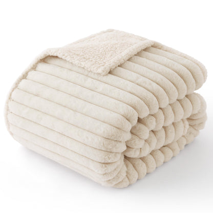 Waterproof Reversible Pet Blanket with Cozy Fleece