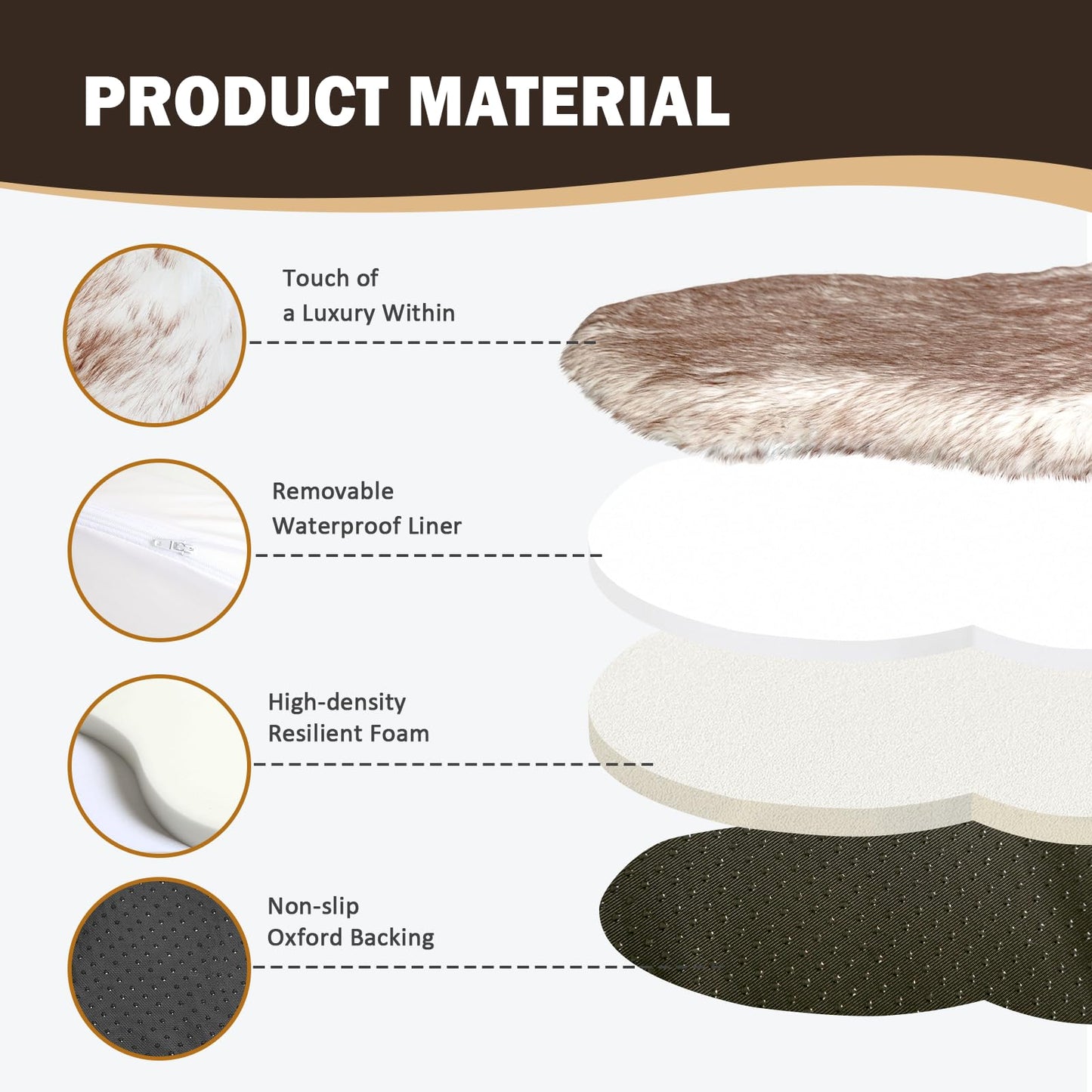 Luxury Plush Pet Bed Mat with Non-Slip Bottom