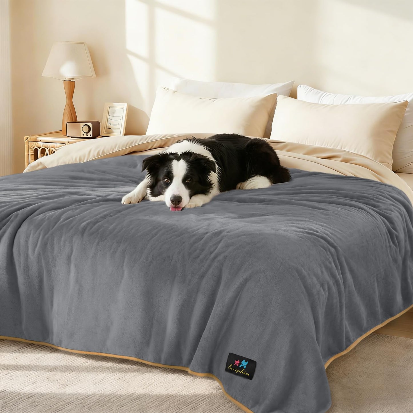 Reversible Waterproof Pet Blanket for Furniture