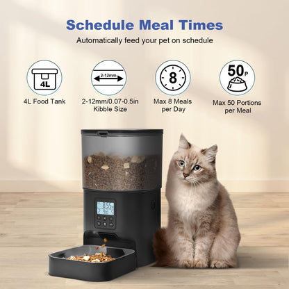 Automatic Pet Feeder with Voice Recording and Timer
