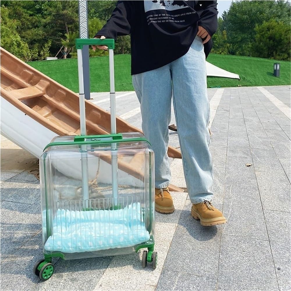 Hard Shell Rolling Pet Carrier for Cats & Dogs