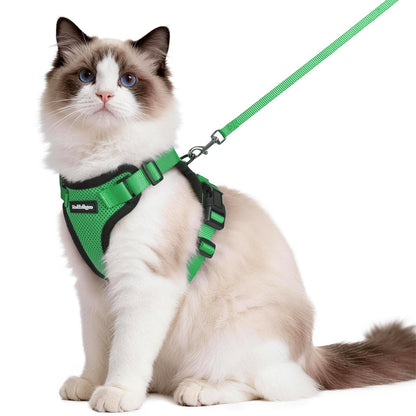 Adjustable Cat Harness & Lead Set for Walking