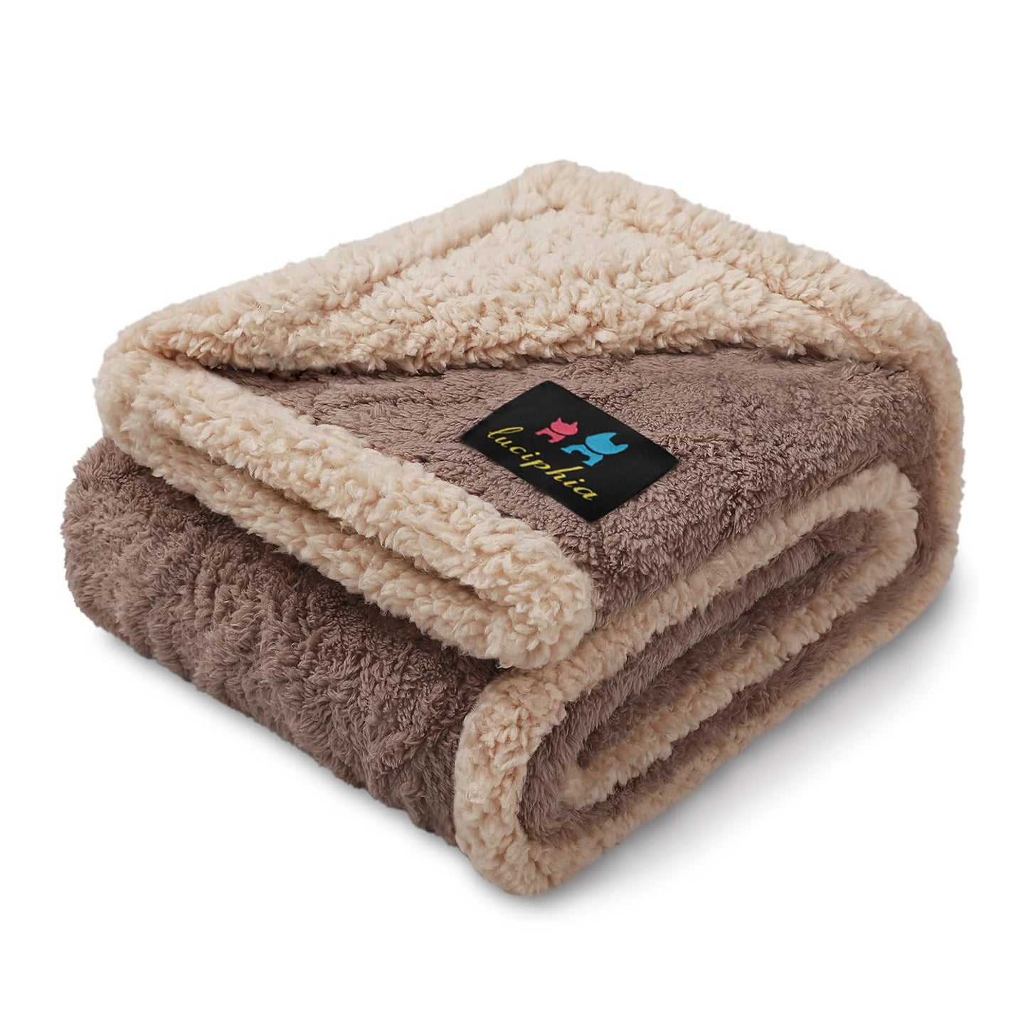 Waterproof Sherpa Pet Blanket for Furniture Protection