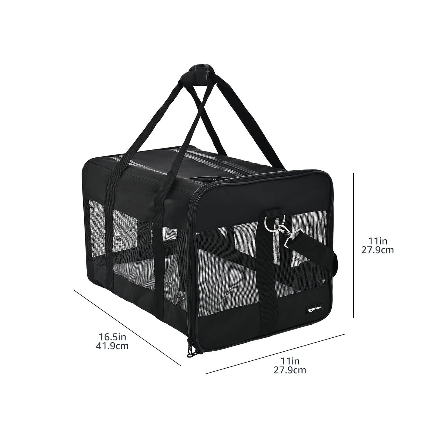 Soft-Sided Mesh Pet Carrier for Travel