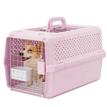 Rolling Hard-Sided Pet Carrier with Wheels