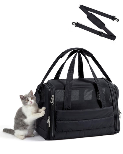 Quilted Soft-Sided Pet Carrier for Travel