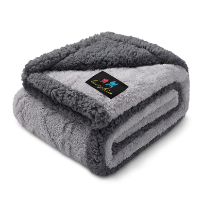 Waterproof Sherpa Pet Blanket for Furniture Protection