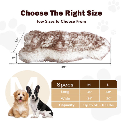 Luxury Plush Pet Bed Mat with Non-Slip Bottom