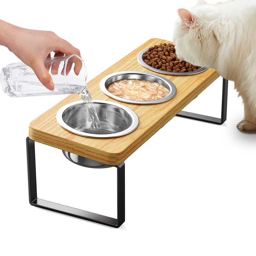 Elevated Cat Bowls 10°Tilted Raised Cat Bowls