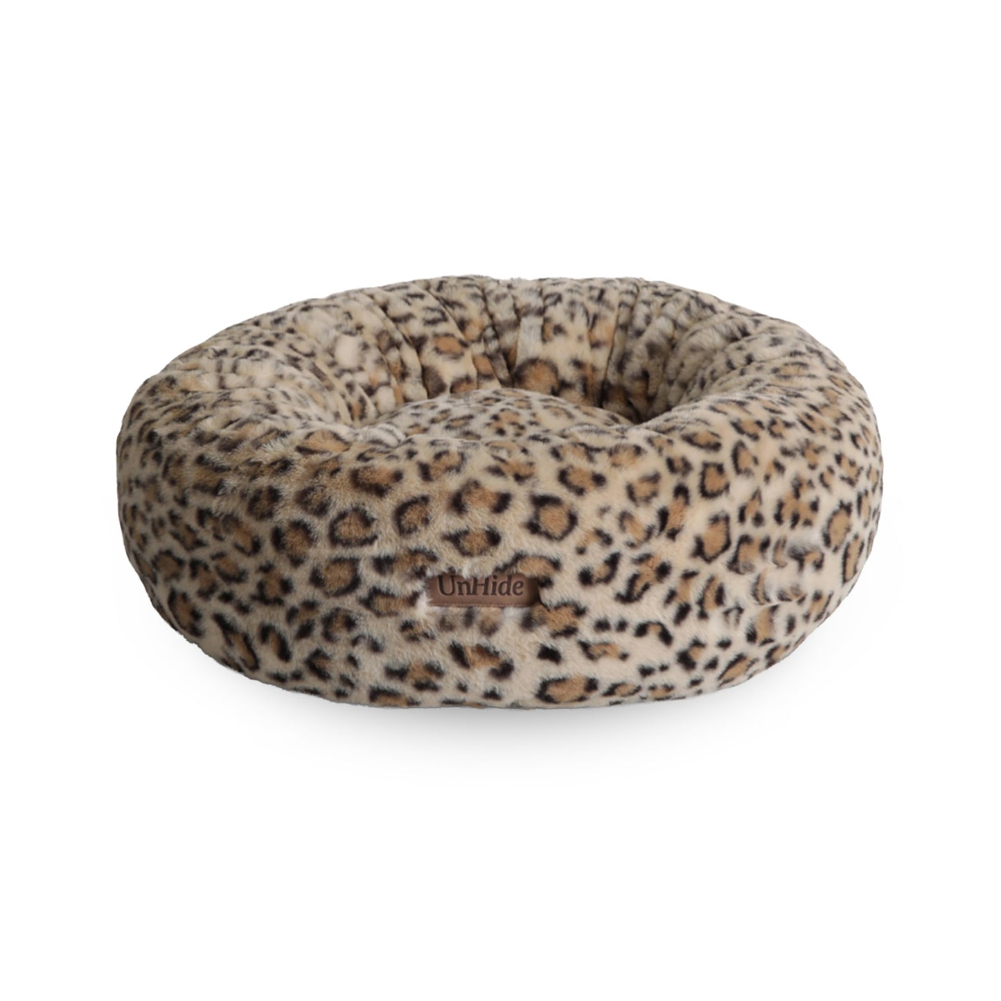 Calming Faux Fur Pet Bed with Washable Cover