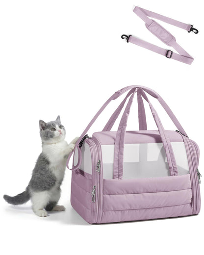 Quilted Soft-Sided Pet Carrier for Travel
