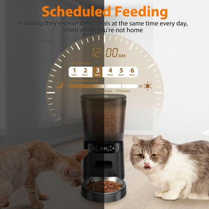 Automatic Pet Feeder with Timed Portions and Voice