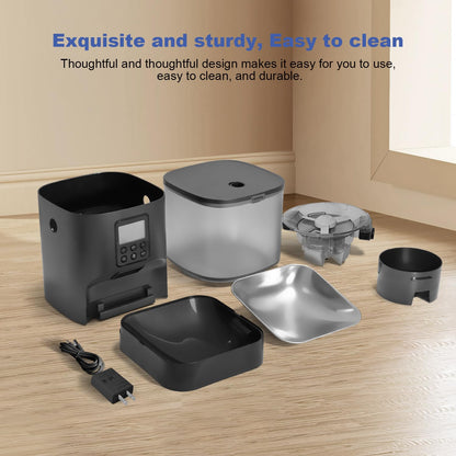 Automatic Pet Feeder with Voice Recording and Timer